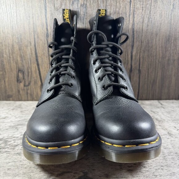 Doc Dr. Martens 1460 Pascal Women's Size 8 Boots Black Soft Leather - Picture 5 of 10